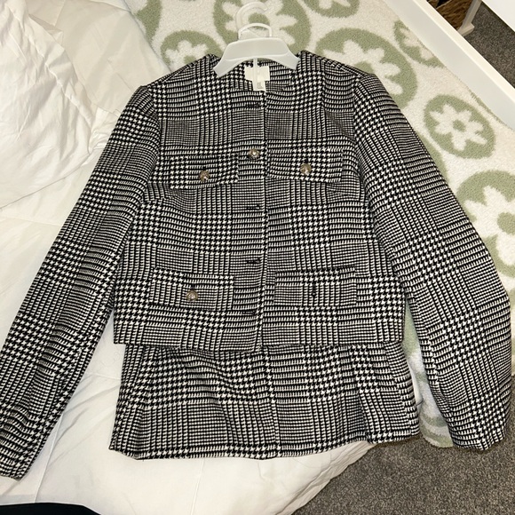 Plaid black and white set - Picture 5 of 7